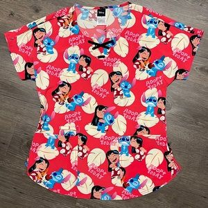 Disney Scrub Top Small